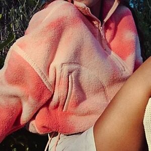 Free People Mountain High Printed 1/2 Zip Fleece. NWOT